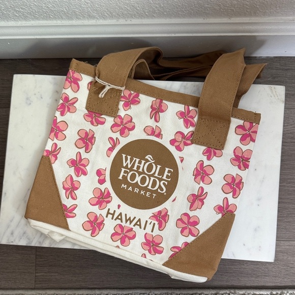 Handbags - Pink Floral Tote Bag